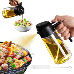 Leakproof Oil Dispenser Bottle – 2 in 1 Kitchen Oil Container - Minichowk