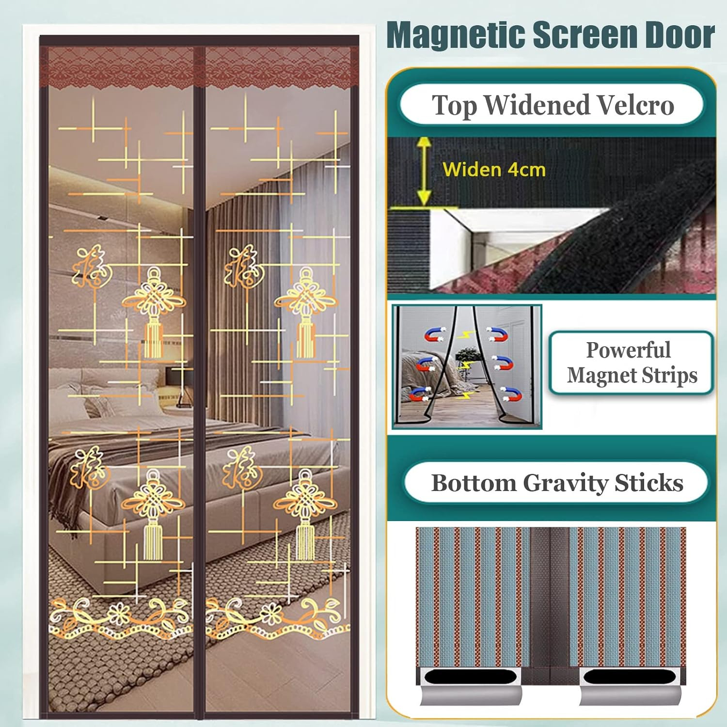 Premium Magnetic Mosquito Net Door Curtain – Self-Closing Mesh Insect Screen for Home & Office | Minichowk - Image 8