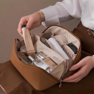 Premium Makeup Organizer Bag | Large Capacity Cosmetic Travel Bag | Waterproof Toiletry Storage Case for Women